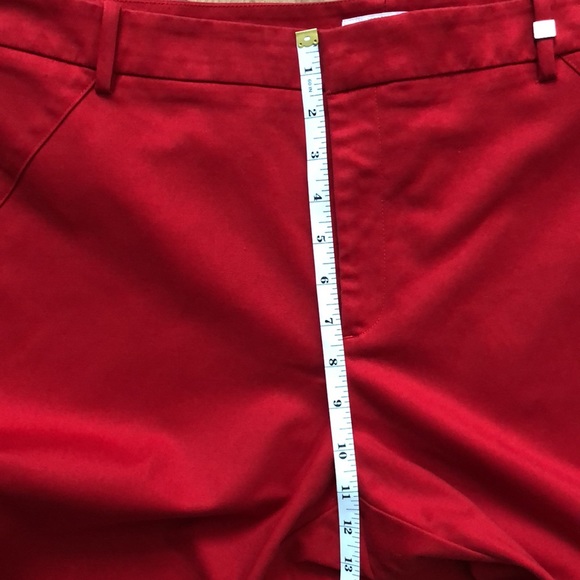 Calvin Klein Red Zip Ankle Pants Sz 16 - Picture 9 of 9